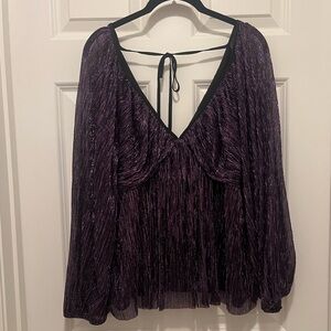Express Purple Shine Top